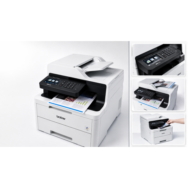 Drukarka Brother MFC- L3730 CDN Kolorowe urządzenie 3w1 z LAN , DUPLEX /BIURO
