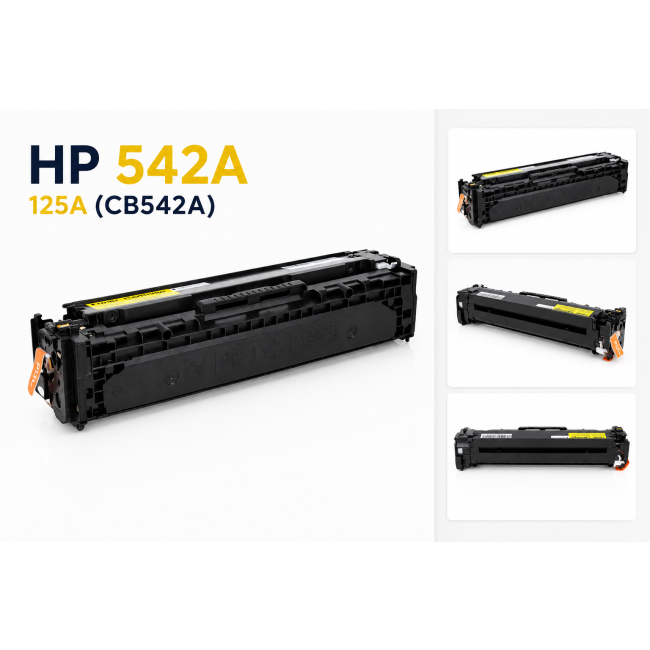 Toner HP 542A 125A YELLOW do drukarek CP1215 CP1217 CP1515 CP1518 CM1312 (CB542A)