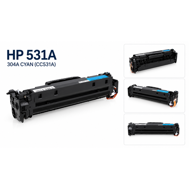 Toner HP 531A 304A CYAN do drukarek CP2020 CP2025N CM2320 CM2330 CM2720 (CC531A)