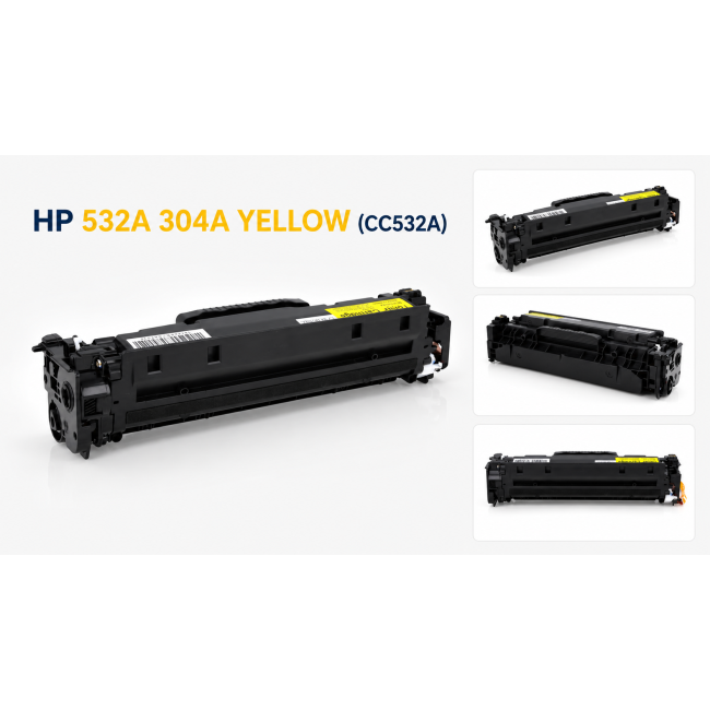 Toner HP 532A 304A YELLOW do drukarek CP2020 CP2025N CM2320 CM2330 CM2720 (CC532A)