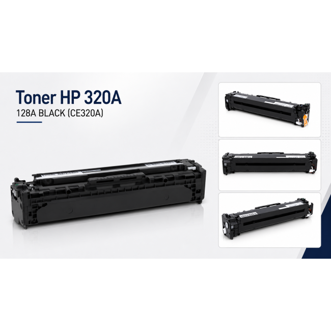 Toner HP 320A 128A BLACK do drukarek CP1525 CP1525NW CM1415FW (CE320A)