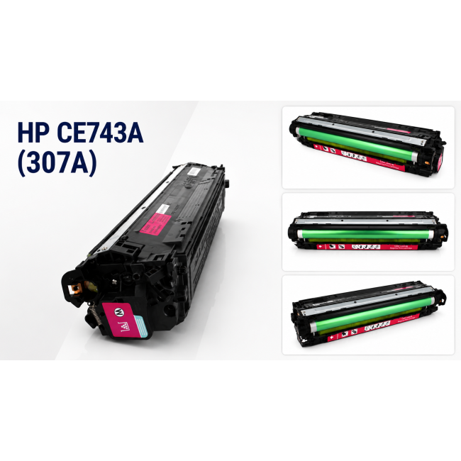 Toner HP CE743A (307A) MAGENTA/PURPUROWY