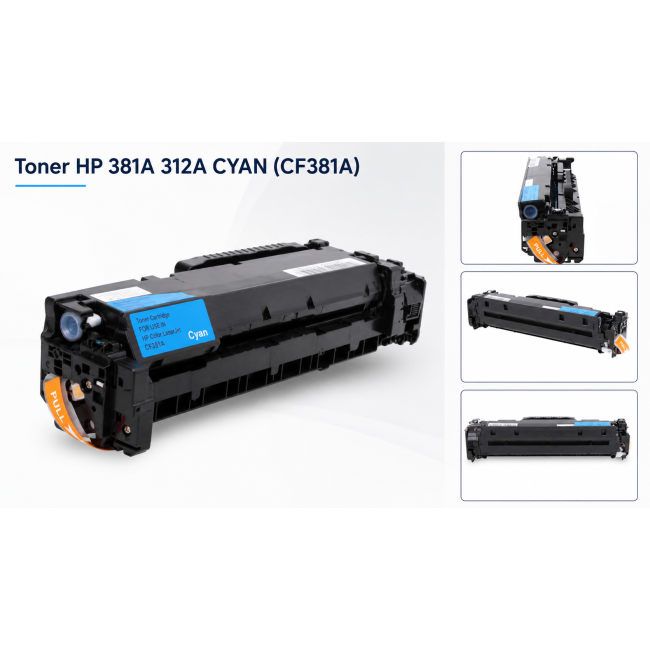 Toner HP 381A 312A CYAN do drukarek ProM476DN Pro M476DW M476NW HP312 (CF381A)