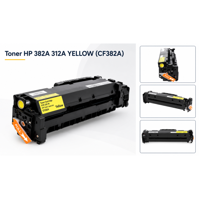 Toner HP 382A 312A YELLOW do drukarek ProM476DN Pro M476DW M476NW HP312 (CF382A)