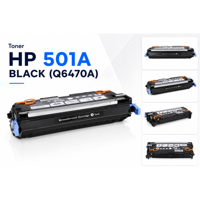 Toner HP 501A BLACK do drukarek HP Color LaserJet 3600 3800 3505 (Q6470A)