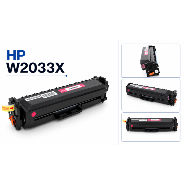 Toner HP W2033X MAGENTA do drukarek HP Color LaserJet Pro M454 DN MFP M479 DW z chipem