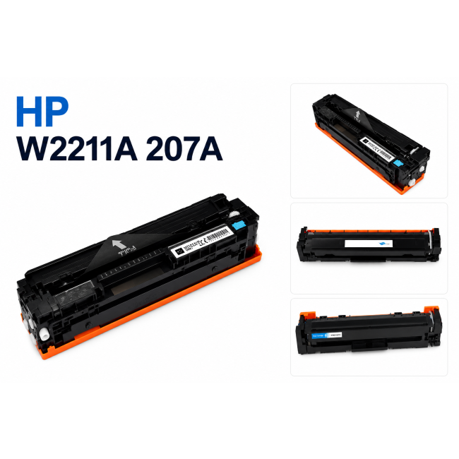 Toner HP W2211A 207A CYAN CHIP OEM do drukarek M283 M282 M255