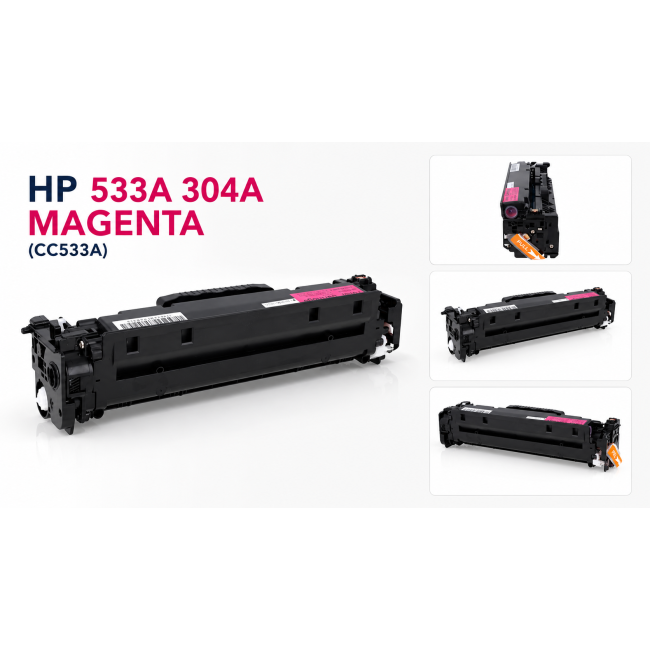 Toner HP 533A 304A MAGENTA do drukarek CP2020 CP2025N CM2320 CM2330 CM2720 (CC533A)