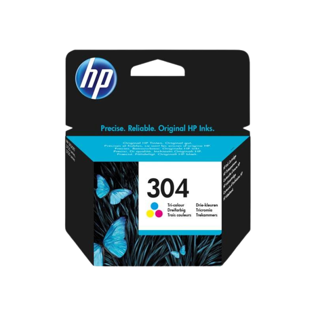 Tusz HP 304 Tri-color – oryginalny tusz kolorowy (N9K05AE)